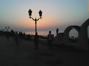 Port say au coucher de soleil