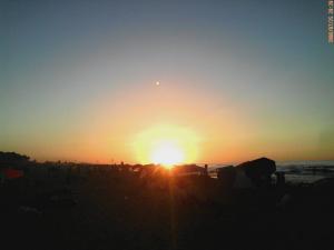 Port say au coucher de soleil