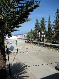 Aire de stationnement sur la côte