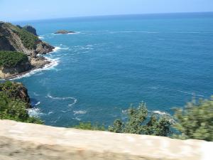 Falaise en bord de mer à Jijel