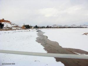 Route en neige Laghouat 2005