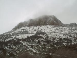 Le mont SReghis Oum El Bouaghi couvert de neige