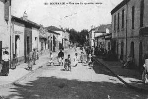 Boufarik, une rue du quartier arabe