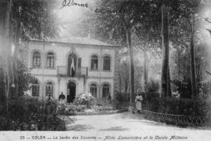 Koléa, Le Jardin des Zouaves Allée Lamoricière et le Cercle militaire