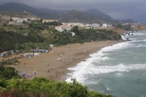Vue générale sur la plage de Ziama Mansouria