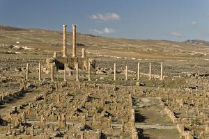 Vue générale sur les ruines de Timgad