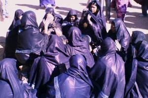 Les femmes  bleues  du hoggar