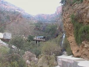 Pont Eiffel sur les cascades d'El-Ourit, Tlemcen, Algerie