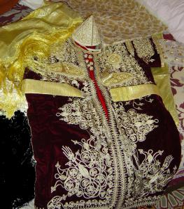 grande tenue de mariage tlemcenienne caftane