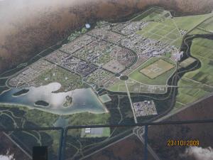 Maquette de la nouvelle ville de Boughezoul appelée El Bouhaira