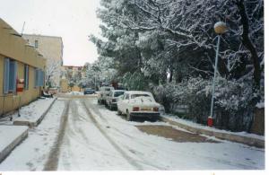 Hôpital Sous la neige