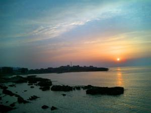 Coucher de soleil plage jijel