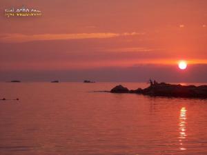 Coucher du soleil sur la crique de Ouled Bounar (Jijel)