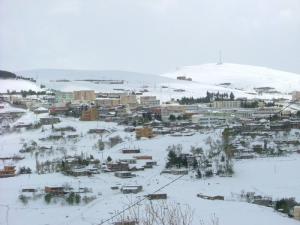 La Ville de Babor Couvetre par la Neige