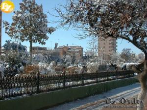 Boulevard la Macta sous la Neige janvier 2005