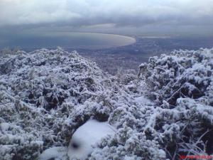 Vue sur Annaba de Seraidi , il neige