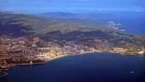 Vue du ciel Littoral de Annaba