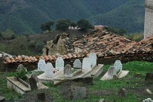 Cimetière de village de montagne