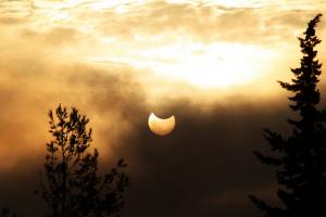 Eclipse Solaire partielle à Skikda en janvier 2011