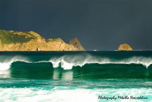 La grande plage avant la tempête