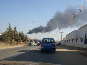 En allant vers la raffinerie de Skikda