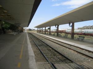 Sidi-Bel-Abbes - Fg Marceau - La Gare - les voies