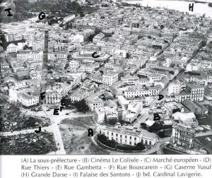 Bône Vue partielle Place Maria Favre et Sous-Préfecture