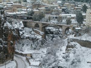 Pont El Kantara sous la Neige