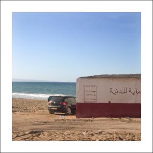 Bâtiment de la Protection Civile à la plage de Mostaganem