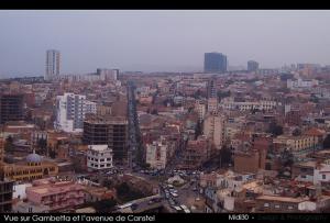 Vue sur Gambetta et l'Avenue de Canastel