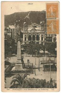 ORAN (Wahran) Monument à  Sidi-Brahim et le Théâtre Lévy