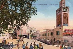 Oran - Mosquée et Eglise Saint louis. Sidi El Houari
