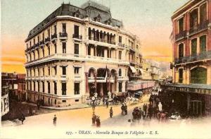 Oran - Boulevard Séguin et la Banque d'Algérie (Période coloniale)