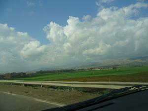 Sur la route entre Alger et Oran (Champ Agricole)
