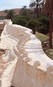 Béni Isguen,le barrage dans la palmeraie