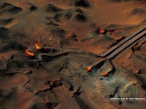 Torchères près de Hassi messaoud