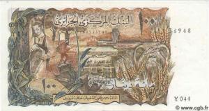 Billet de 100 Dinars 1er Novembre 1970