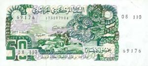 Billet de 50 Dinars 01 Novembre 1977