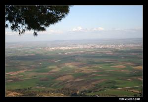 La commune de Sidi Belabes vue de Djbel Tessala