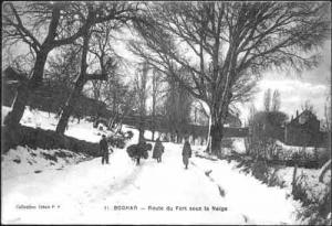 route du fort sous la neige