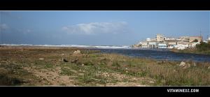 Terga Plage ex Plage du Rio Salado avec la crue du Oued El Maleh