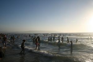 Une Plage d'Oran en Saison Estivale