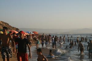 Une Plage d'Oran en Saison Estivale
