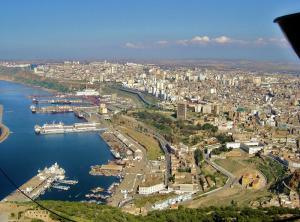 Vue depuis la Rade d'Oran à Santa Cruz