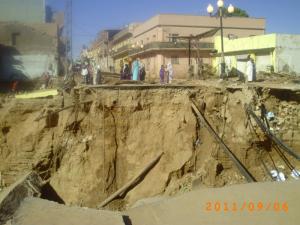 Le pont détruit d'El Mehboula (El Bayadh)