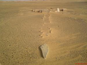 Construction préhistorique dans le désert d'Illizi