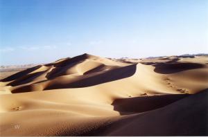 Erg d'Agmer dans la région d'Illizi