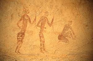 Peintures rupestres à Jabbaren (illizi)