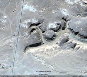 Vue par Satellite de la région d'illizi