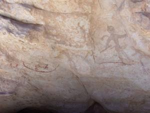 Barque peinte à Tin Tazarift (illizi)